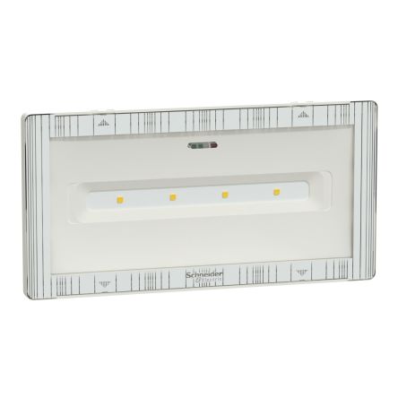 Schneider Electric LED Emergency Lighting, Wall, 5.4 W, Maintained, Non Maintained