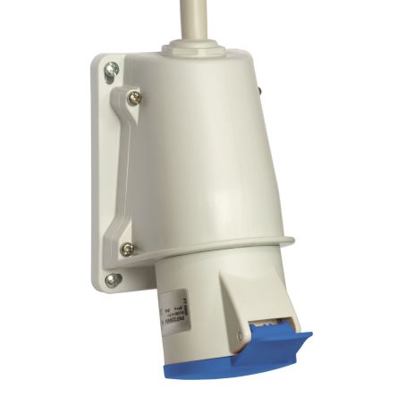 Schneider Electric Conector Hembra, Formato 2P + E, Orientación Horizontal, New Unica, Blanco, 200 → 250 V, 32A, IP44