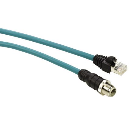 Schneider Electric ConneXium Ethernetkabel, 25m, Blau Patchkabel, A M12 Stecker, B RJ45