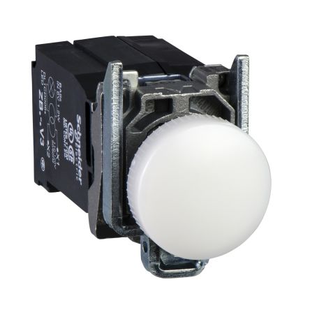 Schneider Electric Leuchtmelder Harmony XB4 XB4 400V Weiß, Ausschnitt-Ø 22mm LED Bündige Montage
