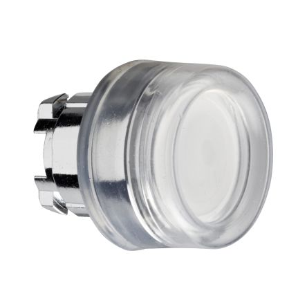 Schneider Electric Harmony XB4 Series White Illuminated Push Button Head, 22mm Cutout