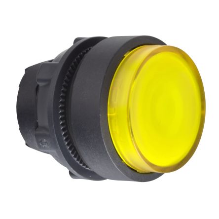 Schneider Electric Harmony XB5 Series Yellow Illuminated Push Push Push Button Head, 22mm Cutout, IP66, IP69