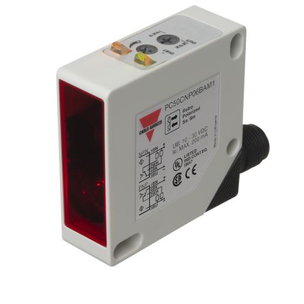 Carlo Gavazzi Rechteckig Optischer Sensor, Diffuse Reflektor, Bereich 20 → 2000 Mm, PNP/NPN Ausgang,