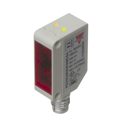 Carlo Gavazzi Rechteckig Optischer Sensor, Diffuse Reflektor, Bereich 0 → 200 Mm, NPN Ausgang, Steckverbinder