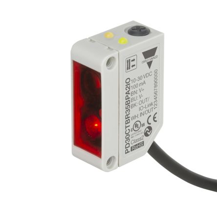 Carlo Gavazzi Rechteckig Optischer Sensor, Diffus Reflektierend, Bereich 0 → 350 Mm, PNP/NPN Ausgang,