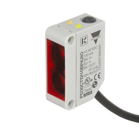 Carlo Gavazzi Rechteckig Optischer Sensor, Diffus Reflektierend, Bereich 0 → 1000 Mm, PNP/NPN Ausgang,