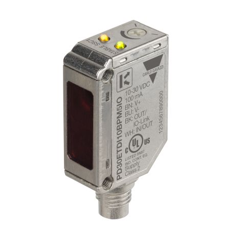 Carlo Gavazzi Sensore Fotoelettrico Rettangolare, A Riflessione Diffusa, Rilevamento 0 → 1000 Mm, Uscita PNP/NPN