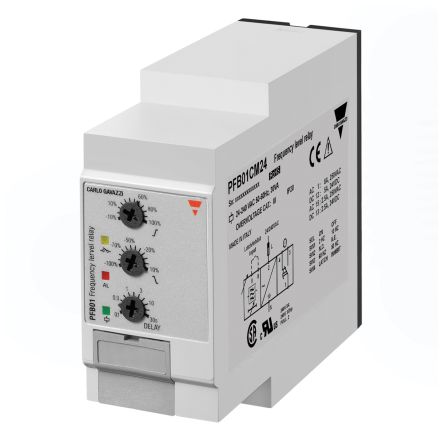 Carlo Gavazzi Überwachungsrelais 24 → 240V Ac, 1-poliger Wechsler DIN-Schienen