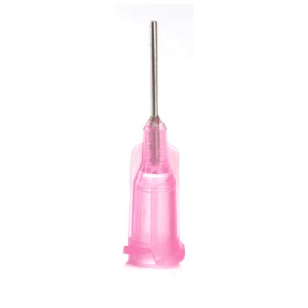 OK International Pink Needle Nozzle Dispensing Tip, 20 Gauge