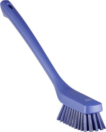 Vikan Soft Bristle Green Scrubbing Brush, 270mm Bristle Length, Polyester, Polypropylene, Stainless Steel Bristle