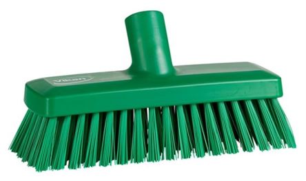 Vikan Balai Pour Usage Général 75mm, Avec Brosse Polyester, Polypropylène, Acier Inoxydable, Vert