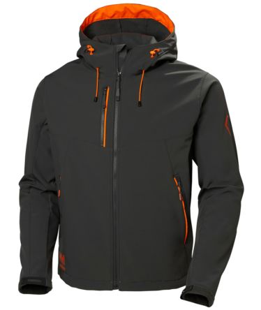 Helly Hansen 74140 Herren Softshell Jacke, Wasserdicht Dunkelgrau, Größe 3XL