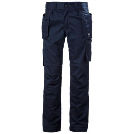 Helly Hansen Pantalón Para Hombre, Pierna 85cm, Azul Marino, Duradero, Elástico, Algodón, Poliéster 77521 33plg 84cm