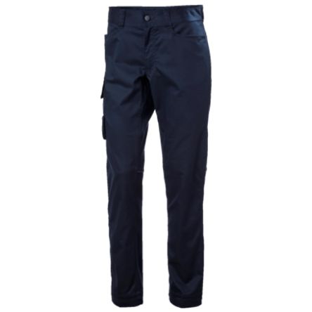 Helly Hansen Pantalón Para Hombre, Pierna 79cm, Azul Marino, Ligero, Elástico, Algodón, Poliéster 77525 32plg 81cm