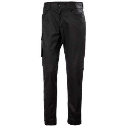 Helly Hansen Pantaloni Nero Cotone, Poliestere Per Uomo, Lunghezza 86cm Elasticizzato 77525 35poll 88cm