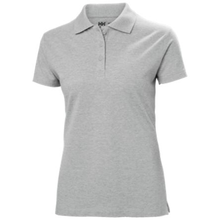 Helly Hansen 79168 Grey 100% Cotton Polo Shirt, UK- XS, EUR- XS