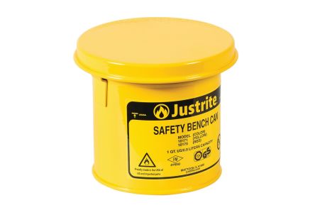 Justrite Steel Plunger Can, 4L
