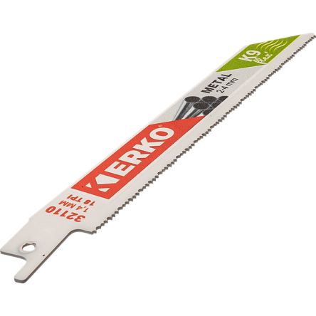 ERKO, 18 Teeth Per Inch Metal 150mm Cutting Length Jigsaw Blade, Pack Of 5