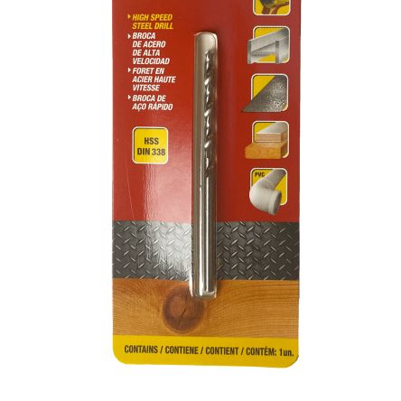 Starrett Broca Helicoidal HSS, Diámetro 2.5mm X 57 Mm