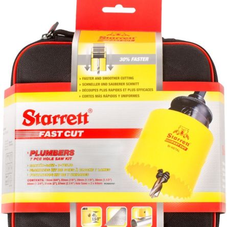 Starrett Sega A Tazza In Acciaio, Ø 19 Mm, 22 Mm, 29 Mm, 38 Mm, 44 Mm, 51 Mm, 57 Mm, Profondità Taglio 41mm, Con