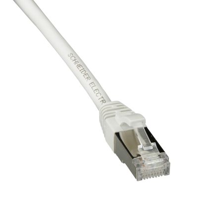 Schneider Electric Actassi Patchkabel Cat.6a, 3m, Weiß Patchkabel, PE