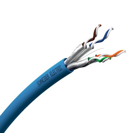 Schneider Electric Actassi Ethernetkabel Cat.6a, 500m, Blau Verlegekabel, PE