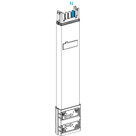 Schneider Electric Canalis Sammelschienen-Kabelkanal Weiß, 54 Mm, Länge 800mm Alu