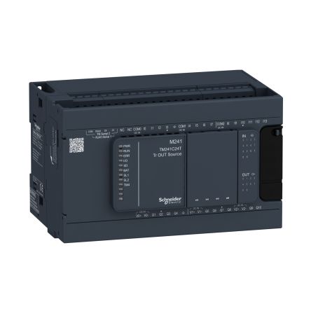 Schneider Electric Modicon M241 Logikcontroller, 24 Eing. Transistor Ausg.Typ Strom, Spannung Eing.Typ 24 V DC