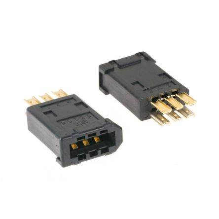 3M Connecteur Firewire E/S 6 Voies Droit Montage Sur Fil Clip Isolé Série 3E206