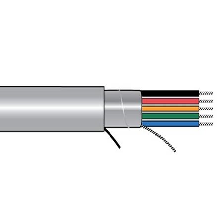 Alpha Wire 5382C Multicore-Kabel, 2-adrig X 1,12 Mm² Grau, 100ft, 18