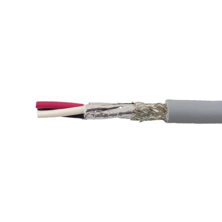 Alpha Wire 79254 ECO Multicore-Kabel, 8-adrig X 0,32 Mm² Grau, 100ft, 24