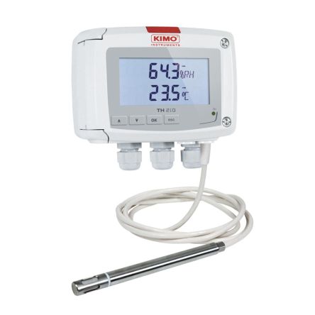 KIMO TH210 Hygrometer, Typ Thermohygrometer, Absolut +100°C / 100%RH, ±0,25 °C 0.1°C