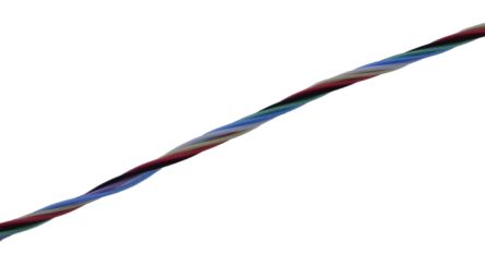 MICROWIRES Twisted Twisted Pair Cable, 0.13 Mm2, 7 Cores, 26 AWG, Unscreened, 100m, Grey Sheath