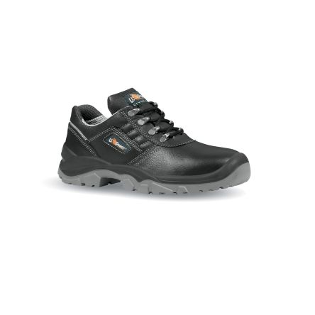 U Group Unisex Sicherheitshalbschuhe Schwarz, Grau, Mit Zehen-Schutzkappe, Größe 36 / UK 3