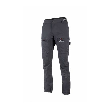 U Group Pantalon De Travail FUTURE, 90 → 98cm Homme, Gris En 10 % Spandex, 90 % Nylon, Hydrofuge