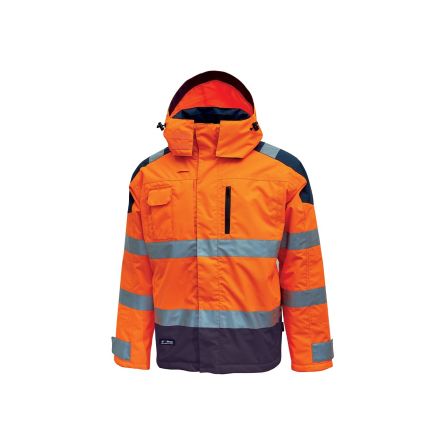 U Group Hi - Light Unisex Jacke, Wasserdicht Orange, Größe XXXL