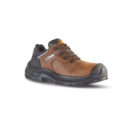 U Group Red Industry Unisex Black/Brown Composite Toe Capped Safety Shoes, UK 6, EU 39