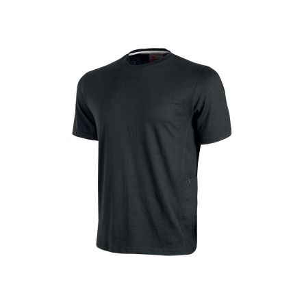 U Group T-Shirt T-Shirt, 100 % Baumwolle Schwarz, Größe M