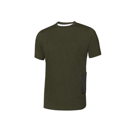 U Group T-Shirt T-Shirt, 100 % Baumwolle Grün, Größe 2XL