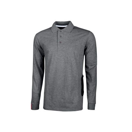 U Group Chemise Manches Courtes Gris Taille M, 65 % COTON - 35 % POLYESTER