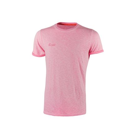 U Group T-shirt Manches Courtes Rose Taille L, 100 % Coton