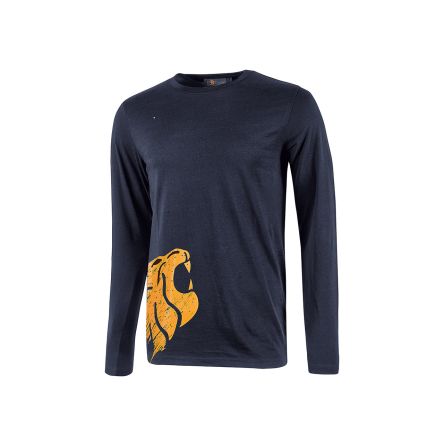 U Group T-Shirt T-Shirt, 100 % Baumwolle Blau, Größe 4XL