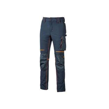 U Group Pantalon De Travail Performance, 106 → 114cm Homme, Bleu En 100 % Polyester, Hydrofuge