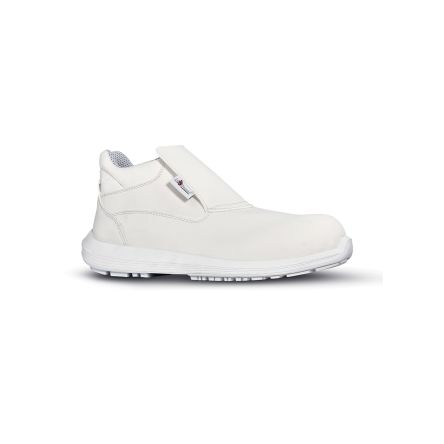 U Group White68 & Black Unisex White Composite Toe Capped Safety Shoes, UK 6, EU 39