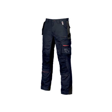 U Group Pantalon De Travail U-Supremacy, 82 → 86cm Homme, Bleu En 35 % Coton, 65 % Polyester, Résistant à