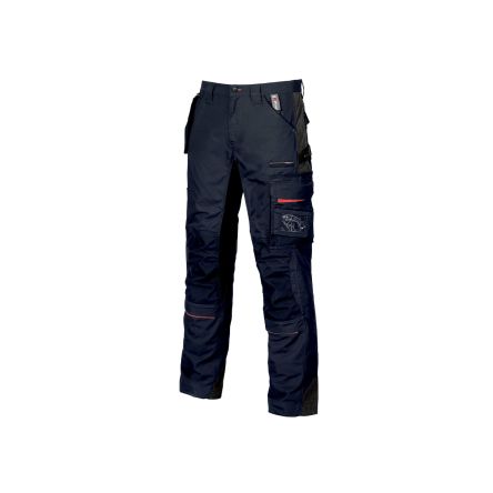 U Group Pantaloni Da Lavoro Blu 35% Cotone, 65% Poliestere Per Uomo, Lunghezza 33poll Resistente All'abrasione U-Supremacy 37