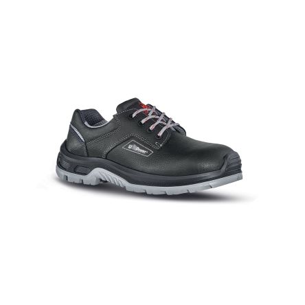 U Group Unisex Sicherheitshalbschuhe Schwarz, Grau, Mit Zehen-Schutzkappe, Größe 35 / UK 2