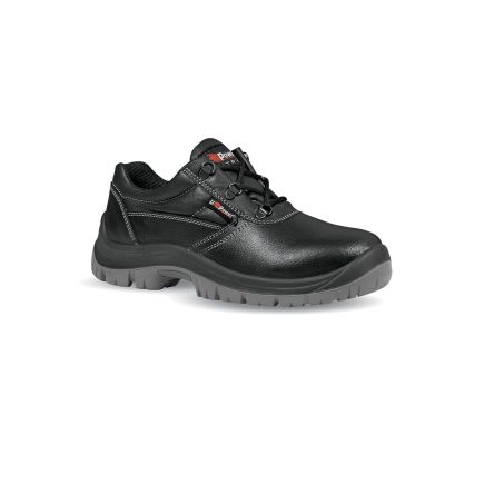 U Group Unisex Sicherheitshalbschuhe Schwarz, Grau, Mit Zehen-Schutzkappe, Größe 35 / UK 2