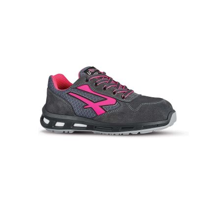 U Group Unisex Sicherheitsschuhe Schwarz, Grau, Rosa, Mit Zehen-Schutzkappe, Größe 39 / UK 6