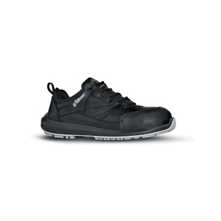 U Group Unisex Sicherheitshalbschuhe Schwarz, Grau, Mit Zehen-Schutzkappe, Größe 38 / UK 5